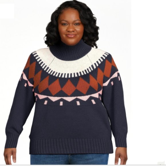 Free Assembly Sweaters - Free Assembly Fair Isle Midweight Sweater Size XXL New With Tags